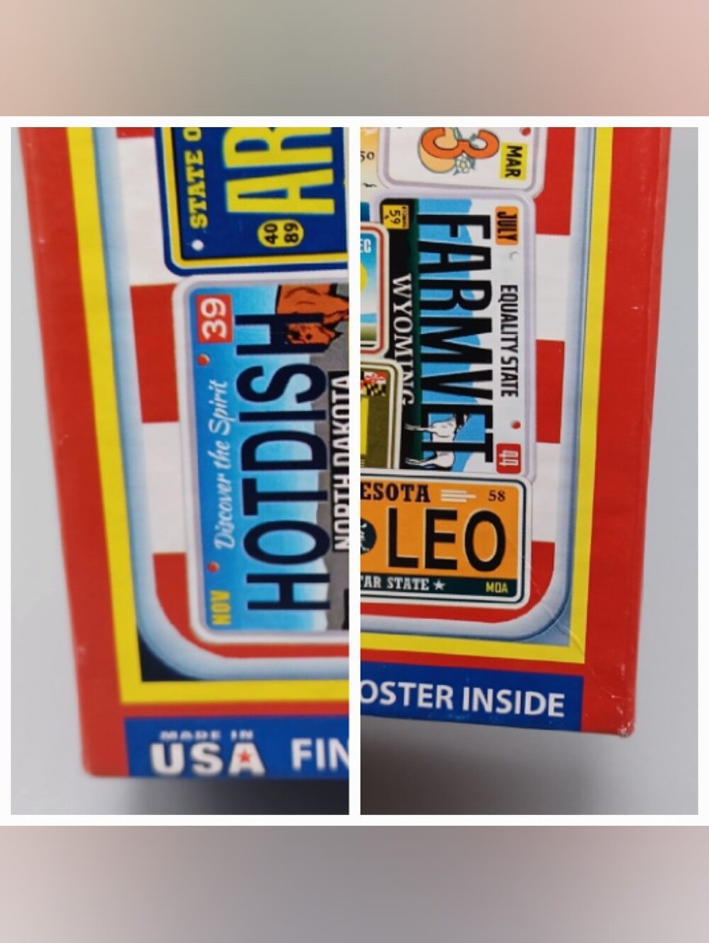 White Mountain Vanity Plates Puzzle Complete - Picture 3 of 14